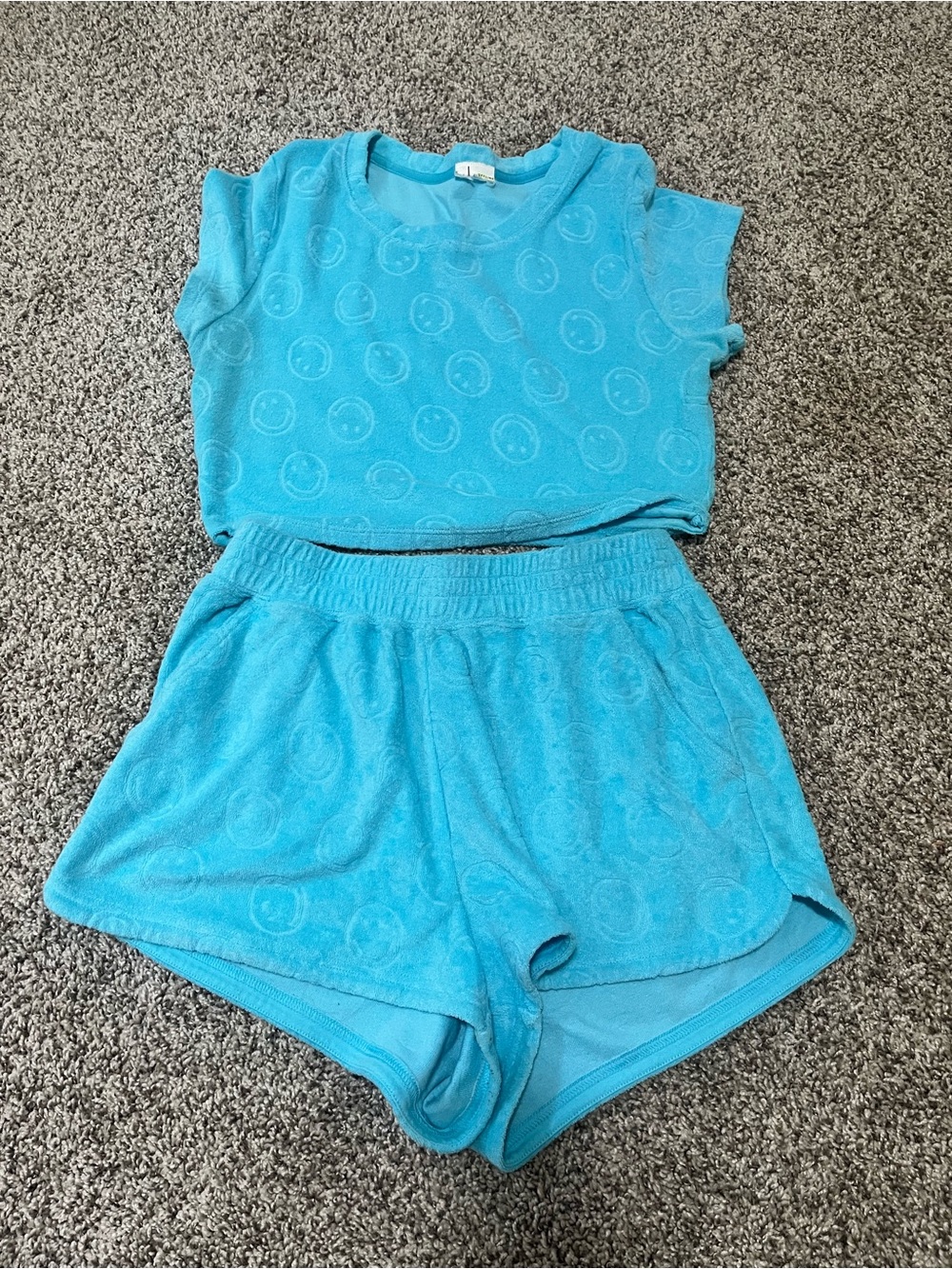Offline by Aerie Terry Cloth Smiley Two-Piece Lounge Set